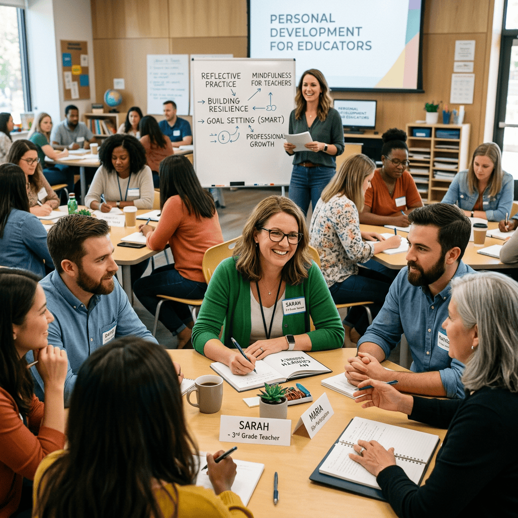 Educators collaborating during a professional development workshop